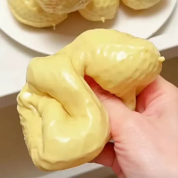 Jouet Squishy Cacahuète à Rebond Lent, Anti-Stress, Sensoriel, Décompression, Cadeau pour Adultes - Meilleure Vente