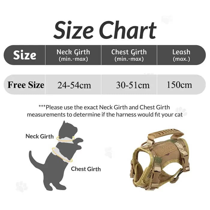 Ensemble harnais et laisse tactiques pour chat, pour la marche, anti-évasion, gilet pour animaux de compagnie, maille douce avec poignée de commande pour chats et petits chiens