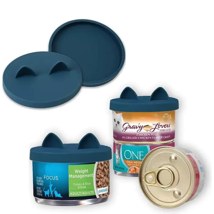 Couvercle en silicone pour boîte de conserve pour chat