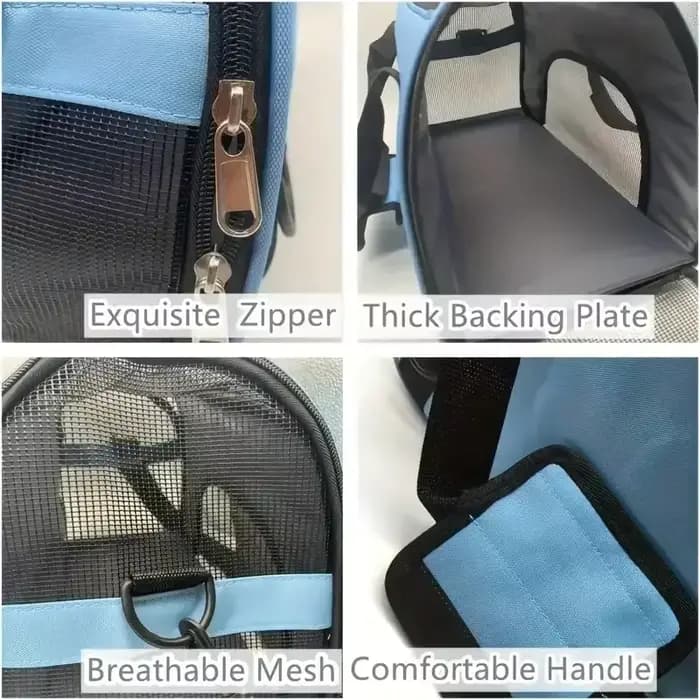 Sacs de Transport portables pour chiens et chats, sacs de Transport en maille respirants pour petits chiens, sac à main pliable pour chats, sac de voyage pour animaux de compagnie, sac de Transport