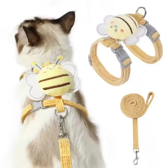 Harnais pour chat, harnais et ensemble pour animaux de compagnie