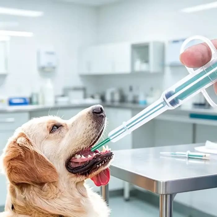 Outil d'administration de médicaments pour animaux de compagnie sans stress