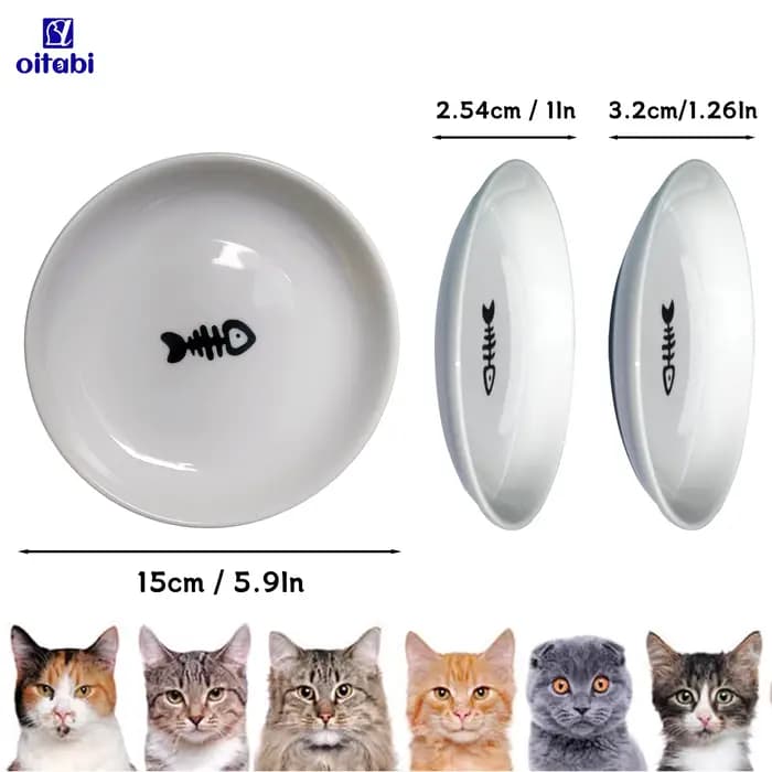 Oitabi 3 pièces bol de nourriture pour chat