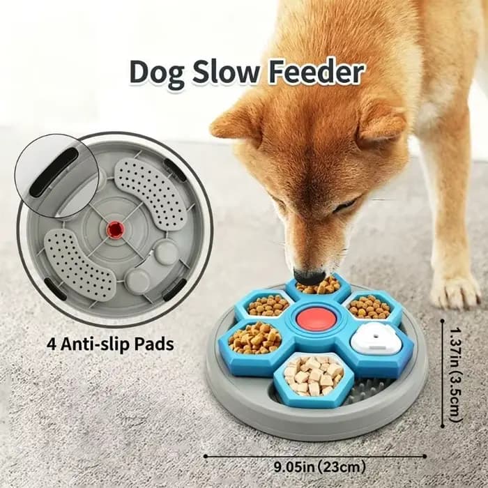 Plat pour animaux à alimentation lente en 4 étapes