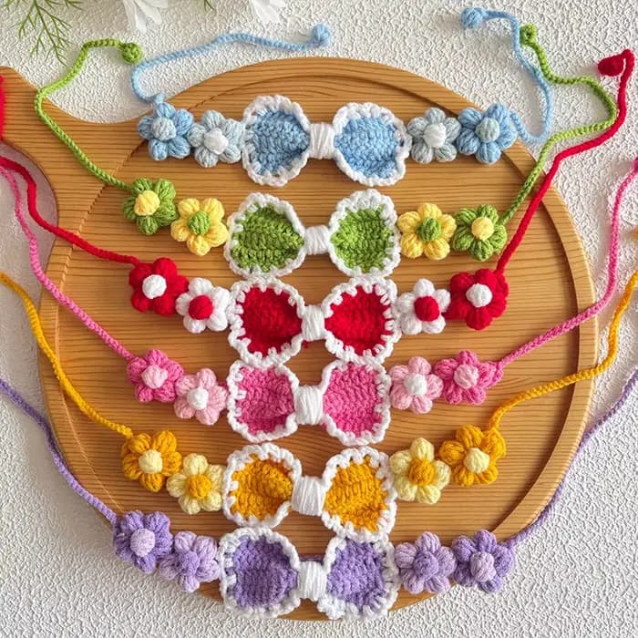Collier tissé fait main pour animaux de compagnie