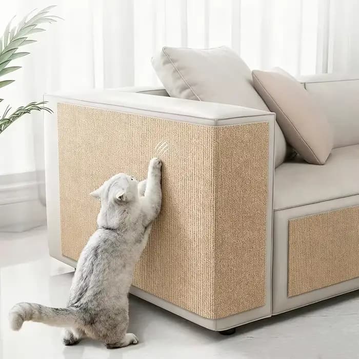 Tapis à gratter pour chat, auto-adhésif, découpable, tapis anti-griffures, protection de meubles, convient aux canapés, aux murs, aux portes