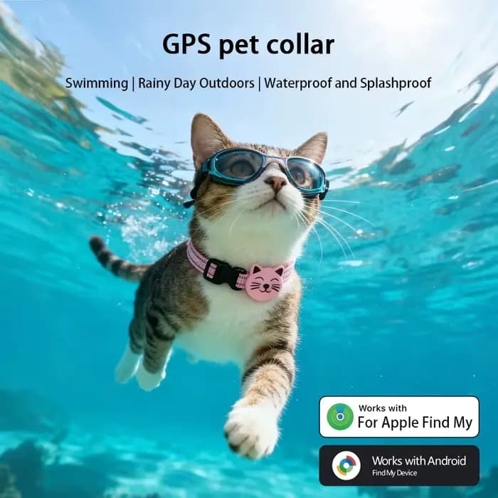 Collier pour chat GPS traqueur pour animaux de compagnie