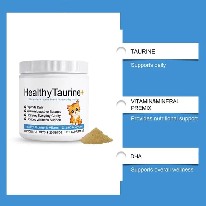 Poudre de Taurine pour chats 200g