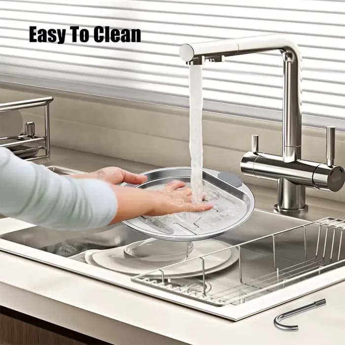 Fontaine d'eau pour chat en acier inoxydable