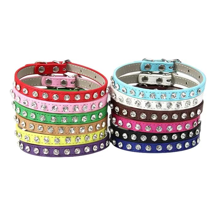 Collier de luxe en cuir pour chat