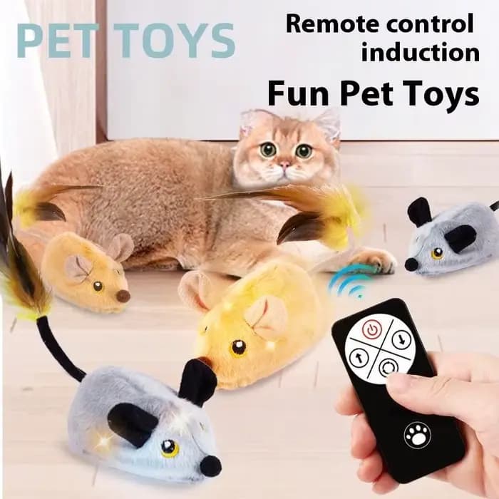 Simulation souris télécommande électrique chat jouet humain