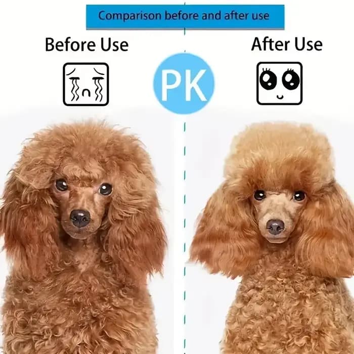 Brosse de toilettage pour animaux facile à nettoyer avec bouton autonettoyant pour l'élimination des poils en un clic