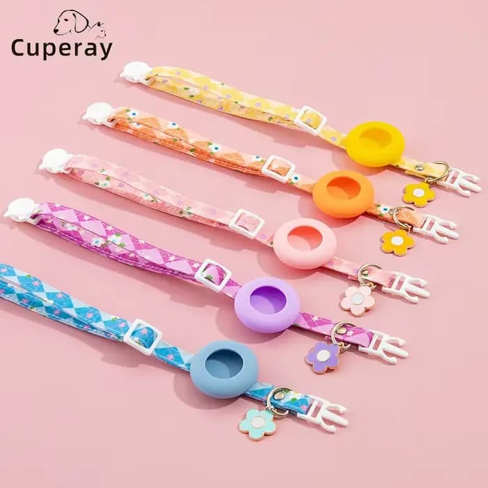 Collier de sécurité réglable pour chat avec support Apple Air Tag