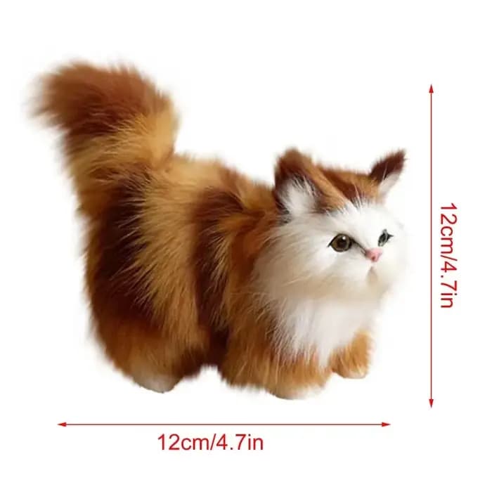 Jouets en peluche de chat de Simulation mignon