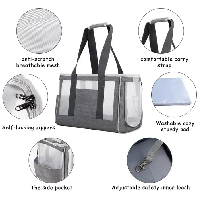 Sac de transport respirant pour animaux de compagnie