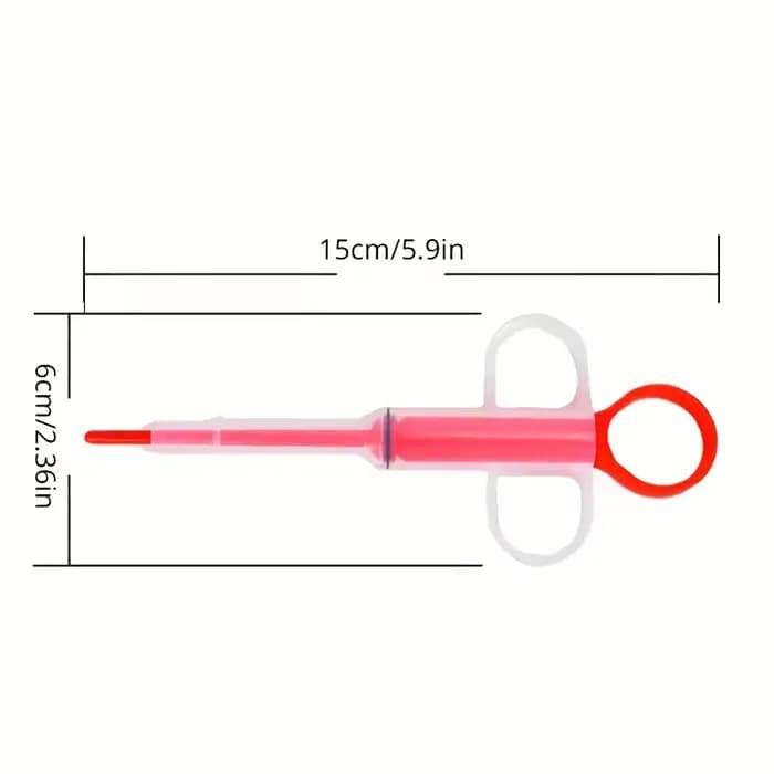 Distributeur de médicaments pour animaux de compagnie, seringue à comprimés pour chat, applicateur de pilules pour chat à double usage avec embout souple, couleur aléatoire