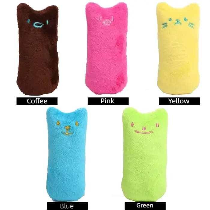 Jouet interactif en peluche à la catnip pour chats