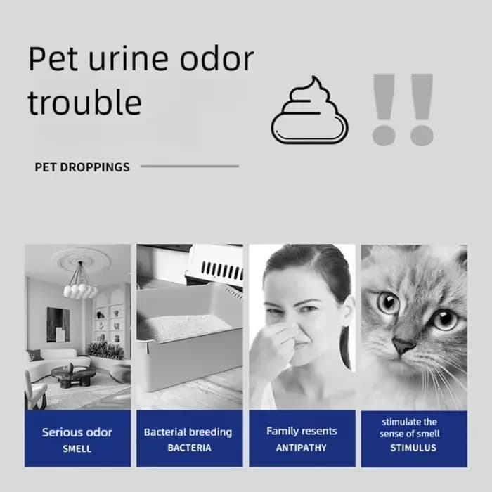 Poudre désodorisante pour litière pour chat