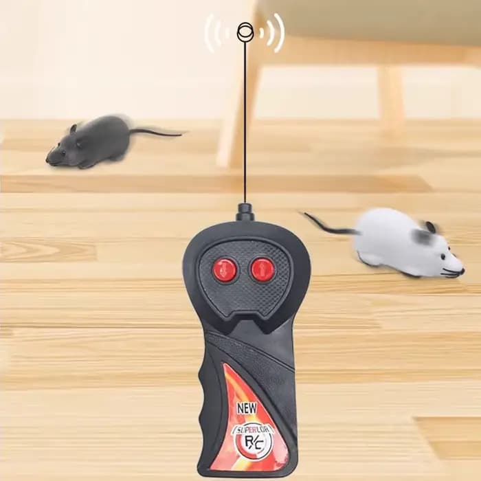 Souris robot sans fil télécommandée pour chat