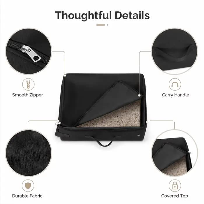 Litière pour chat portable
