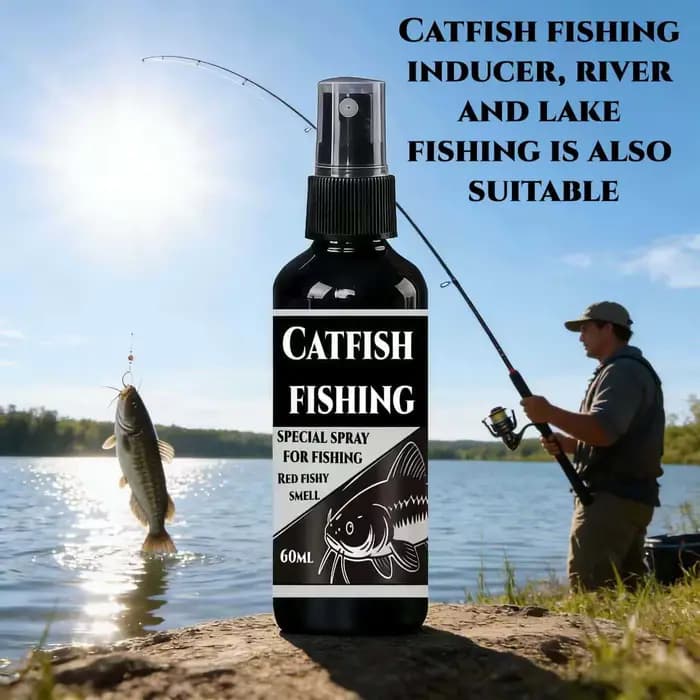 Spray spécial pour inducteur de poisson-chat, 60ml, atrayant au parfum de poisson rouge pour la pêche de rivière, du lac et de nuit, forte absorption, utilisation toutes saisons