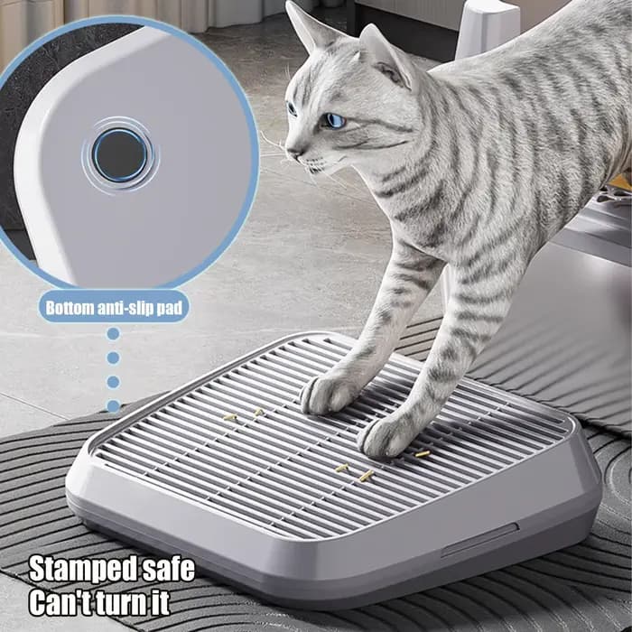 Tapis anti-litière pour chat