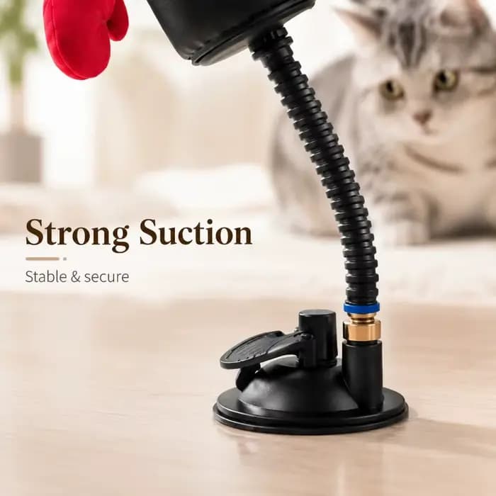 Jouet de boxe interactif pour chat avec gants