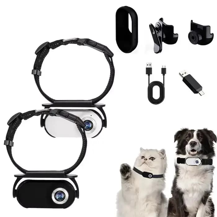 Caméra pour animaux de compagnie à rotation 360°