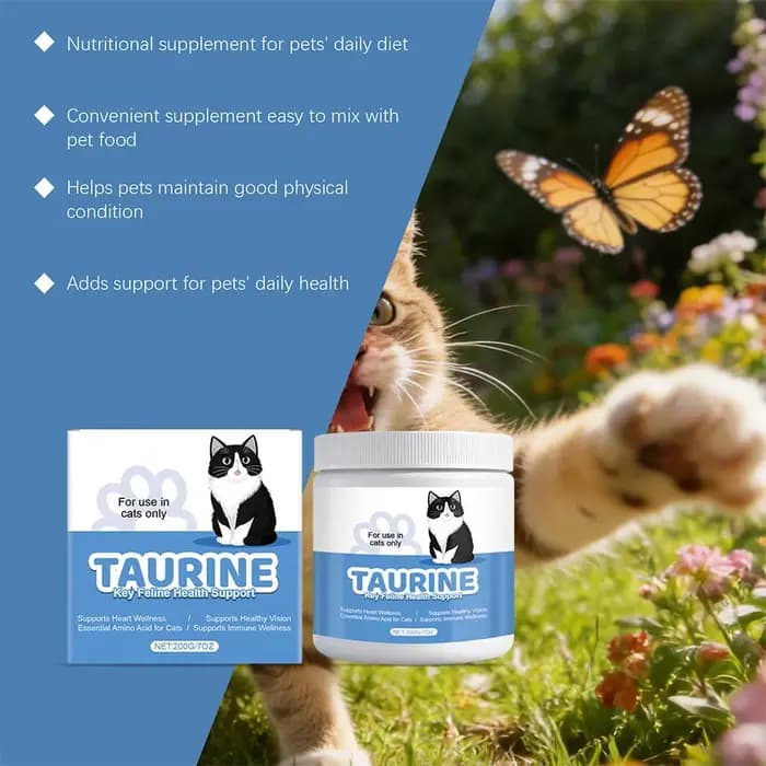 Poudre de taurine pour chats