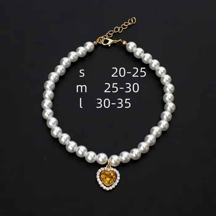 Nouveau collier de chat décoration animal de compagnie mignon exquis cou chaton réglable été chat collier haute Simulation perles fournitures pour animaux de compagnie