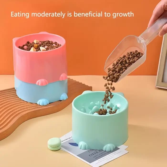 Bol à alimentation lente pour chat