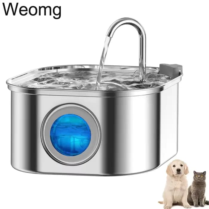 Fontaine d'eau automatique en acier inoxydable pour chat