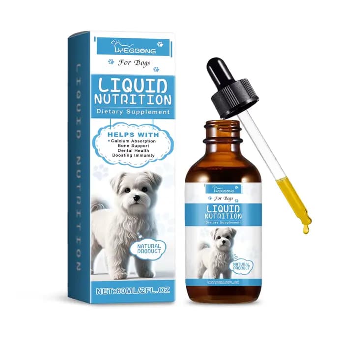 Gouttes de supplément de vitamines pour animaux de compagnie