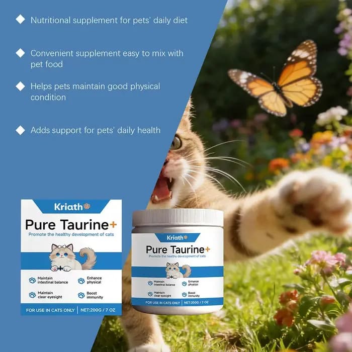 Poudre de taurine pour chat