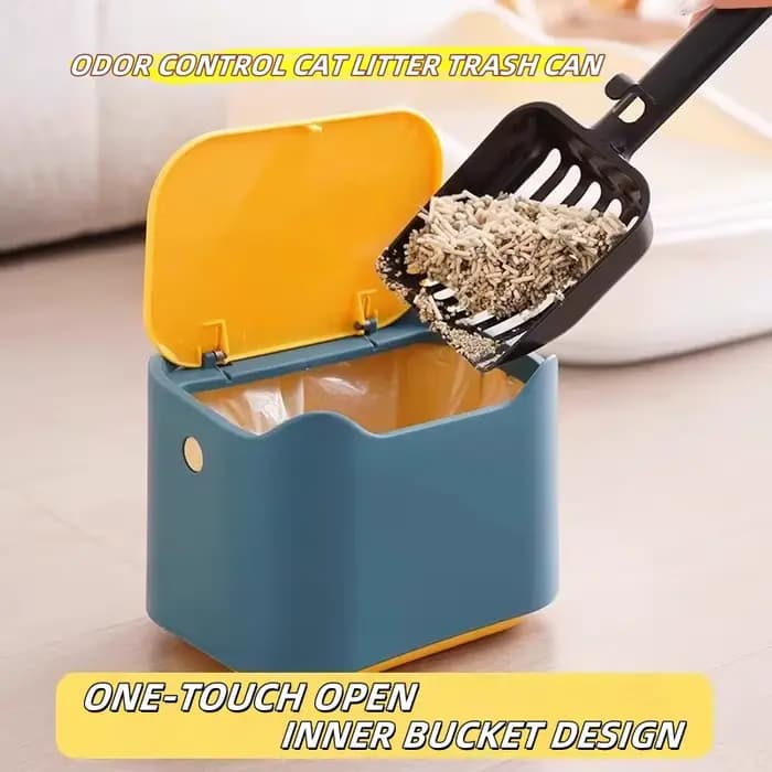 Bac à litière pour chat, bassin de lit Portable amovible, entièrement fermé, pot de toilette pour lapin, moyens et grands chats, petits animaux