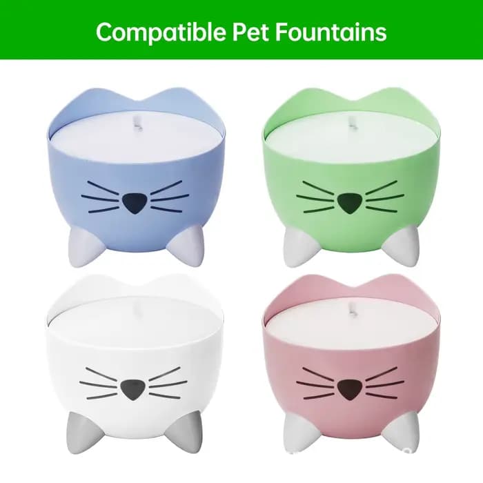 Filtres de remplacement pour fontaine d'eau pour animaux de compagnie
