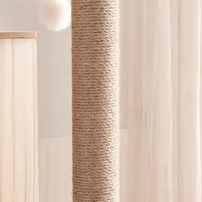 Grand arbre à chat en bois avec dosette spatiale