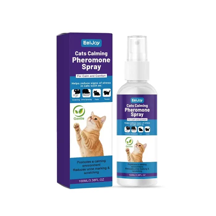 Spray apaisant aux phéromones pour chats : Réduit l'anxiété et le stress