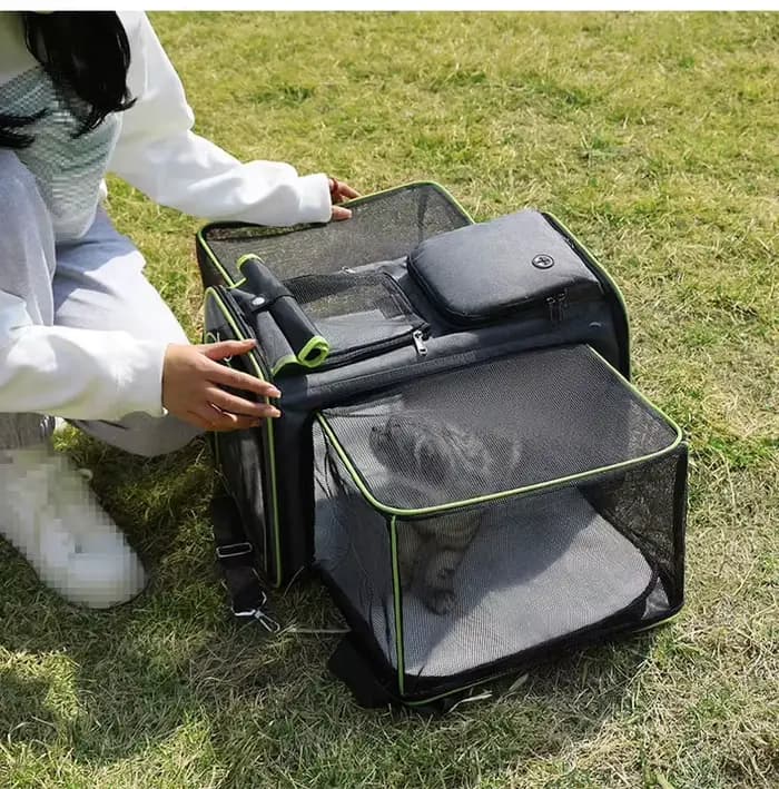 Sac de voyage pliable de grande capacité pour chat
