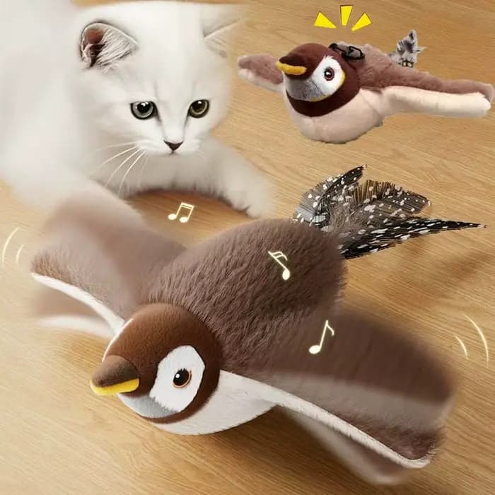 Jouet électrique en peluche pour chat