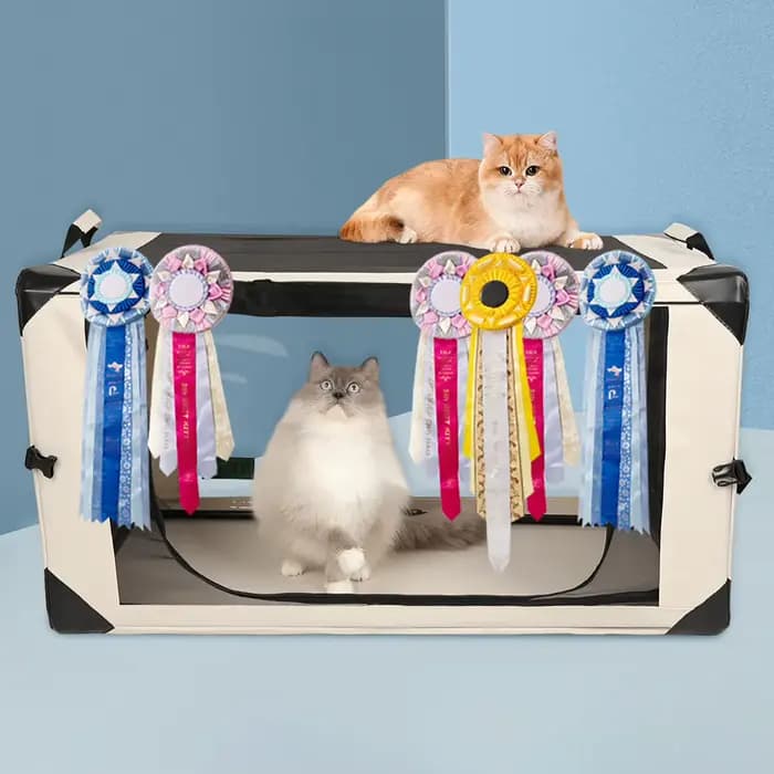 Grande cage de compétition pour chats, pliable, pour exposition, salle de maternité, cage professionnelle pour concours de chats