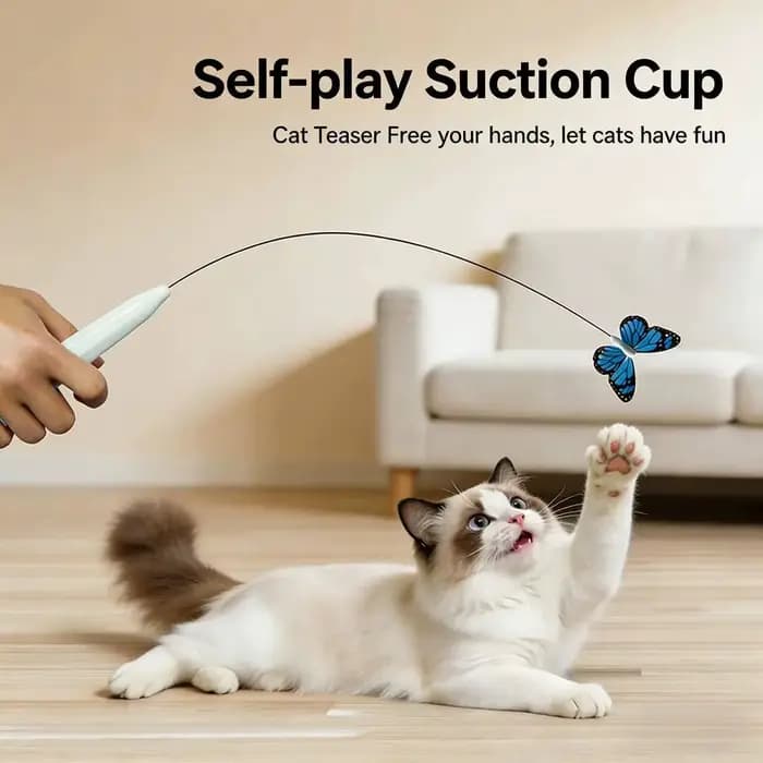 Jouet électrique papillon volant pour chat