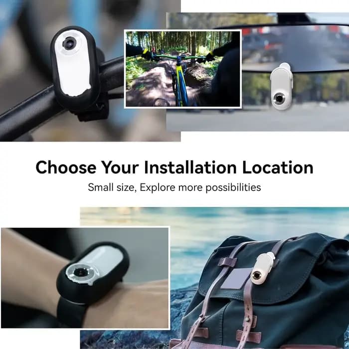 Caméra de collier pour animaux de compagnie, grand Angle de 120 degrés, caméra d'action pour animaux de compagnie, Support carte mémoire Full HD avec enregistrements vidéo pour l'extérieur pour chat