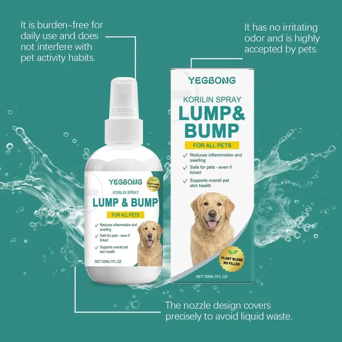 YEGBONG Spray de soin hypoallergénique pour la peau des animaux de compagnie
