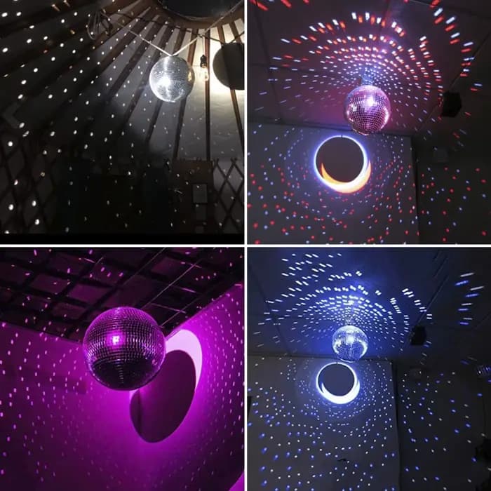 Boule Disco suspendue avec miroir