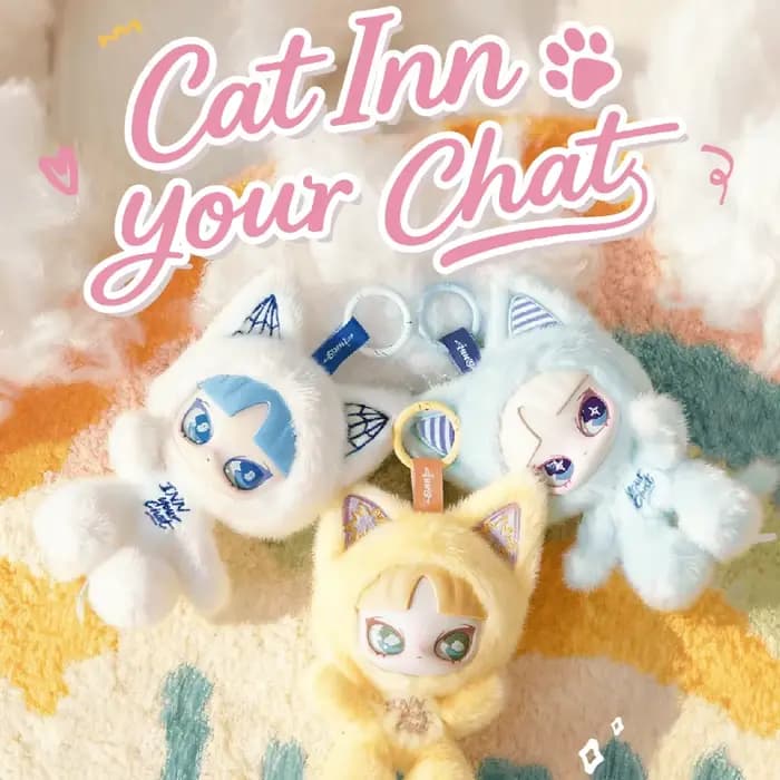 INNS Cat Inn Your Chat Series Boîte aveugle mystère, poupée en peluche en vinyle, figurine d'action, ornement de bureau, jouet de collection, cadeaux d'anniversaire