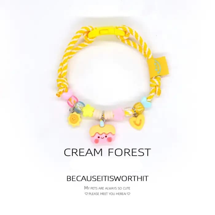 Collier coloré et mignon pour animaux de compagnie