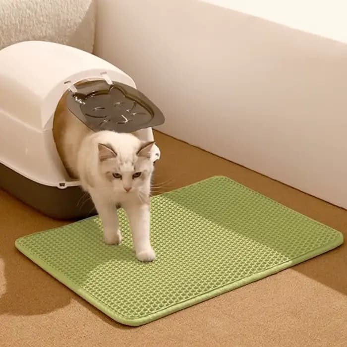 Tapis à litière pour chat double couche