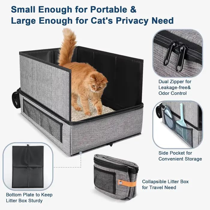 Sac à litière pour chat en tissu amélioré