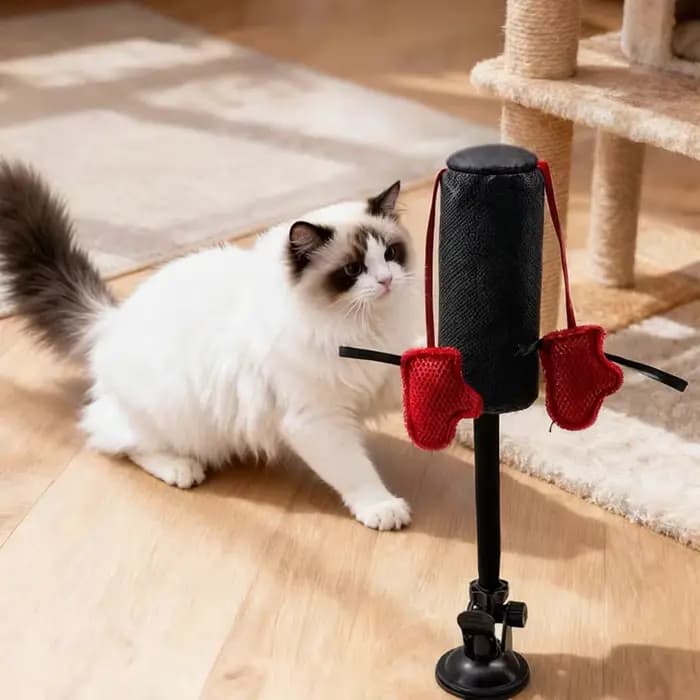 Sac de boxe pour chat, jouets d'intérieur pour adultes